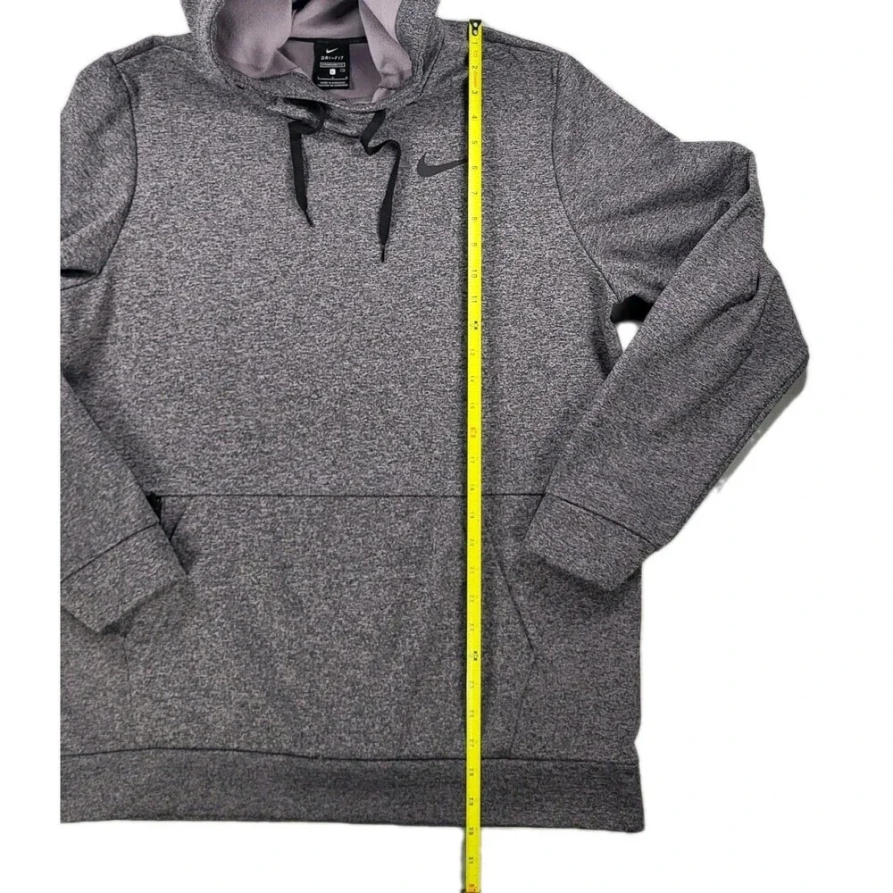 Nike Dri-FIT Training Hoodie (Standard Fit) in Grey Heather. Sz L